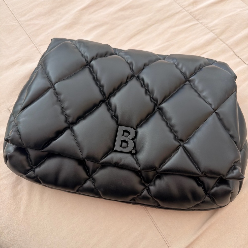 Balenciaga Black Quilted Clutch